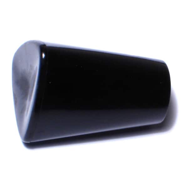 #10-32 x 7/8" Black Heat Resistant Plastic Fine Thread Triangle Knobs 5PK